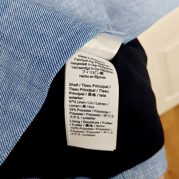 J. CREW New Parke Blazer in Stretch Linen - Atlantic White TALL - Picture 7 of 8